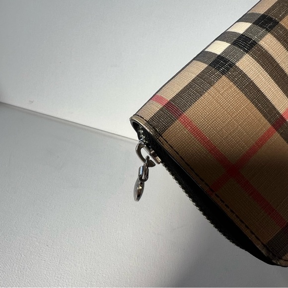 Burberry Elmore Vintage Check Plaid Wallet Authentic - Picture 15 of 16
